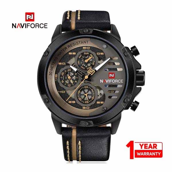 Naviforce 9110 -Black & Brown