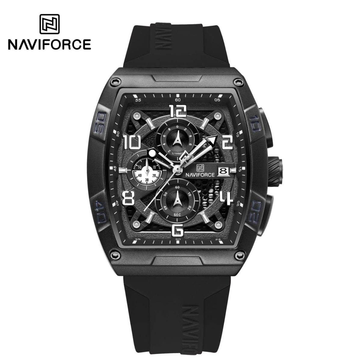 Naviforce 8052 – Black Chronograph Men’s Watch