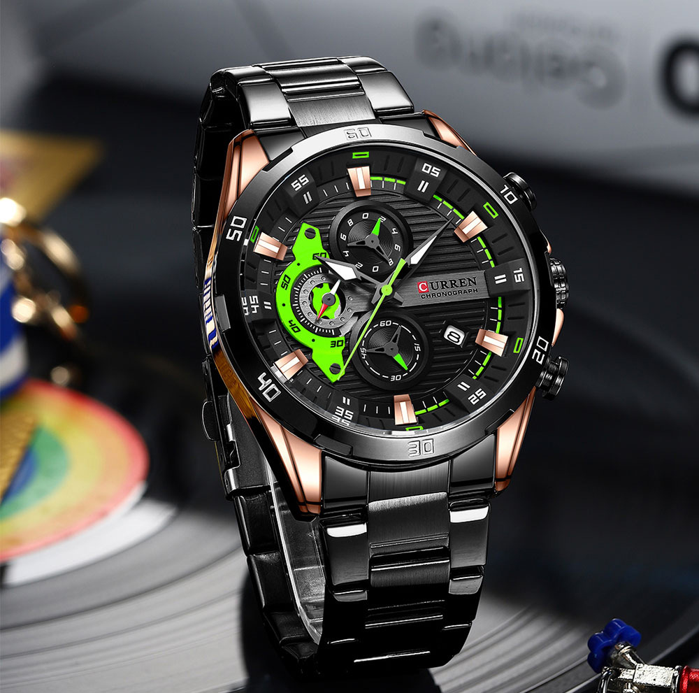 Curren 8402 – Rose Gold Black