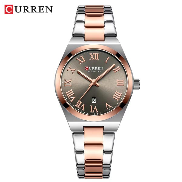 Curren 9095 Original Quartz Watch For Women (Rose Gray)