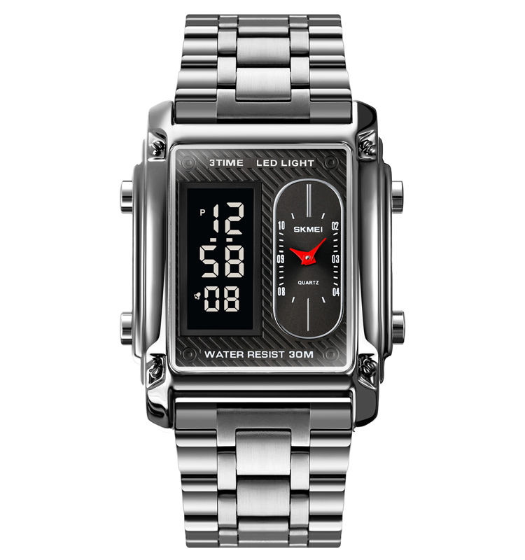 SKMEI 1868 Fashion Design Luxury  Stainless Analog Digital Wrist Watch