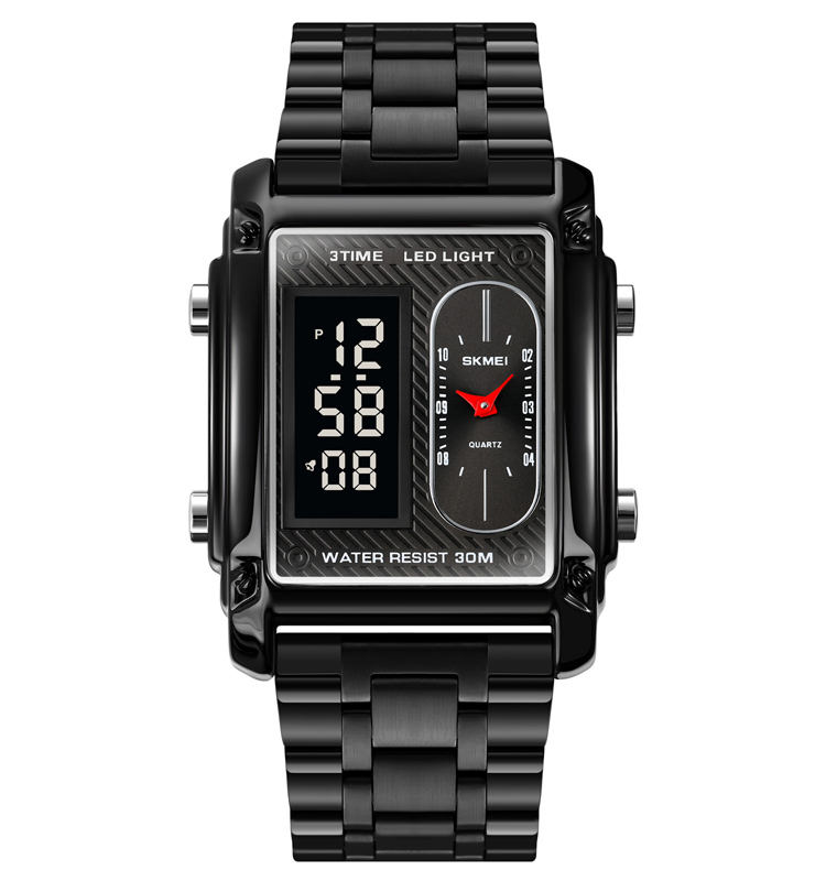 Skmei 1868 Casual Stainless Steel Men’s Watch - Black